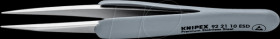 62 21 10 ESD Precision tweezers with rubberised handle ESD, 125 mm