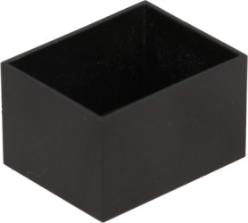 ABS enclosure, (L x W x H) 25 x 20 x 15 mm, black (RAL 9005), 1596B101-10