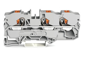 Blok zacisków przelotowych WAGO poziomy: Pojedynczy 20 → 6AWGWciskany zacisk Cage Clamp TOPJOB S, 2210 57A