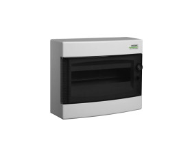 Rozdzielnica modułowa 1x12 natynkowa IP40 drzwi przeźroczyste PNS