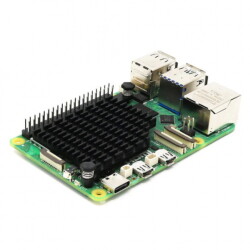 Radiator niskoprofilowy do Raspberry Pi 5 - aluminiowy - PiHut 105875