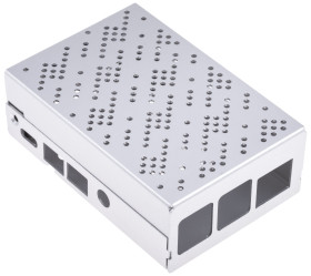 Obudowa Raspberry Pi do Raspberry Pi 4 model Okdo Aluminium Szary 91.4 x 62.2 x 31.6mm