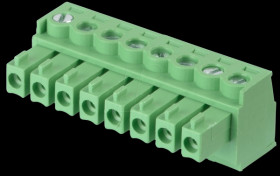 CTB922HE/8 Plug-in screw terminal - 8-pin, RM 3.81 mm, 0°.