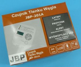 CZUJNIK CZADU TLENKU WĘGLA JBP-201A