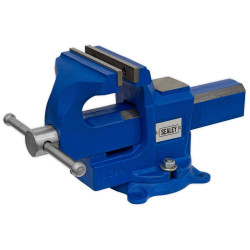Sealey QAVE100 Vice 100mm Quick Action Swivel Base SG Iron