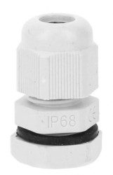 Dławnica kablowa fi 3-6,5mm M12 IP65 szara tworzywo 34.512