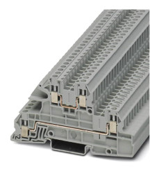 Zacisk do montażu na szynie DIN Phoenix Contact poziomy: PotrójnyŚruba UTI 2.5-L/L 24A 400 V