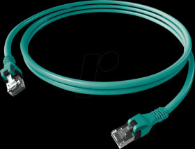 CPP1OTATAT0050 Cat.6a patch cable, DualBoot, PushPull, S/FTP, turquoise, 5 m