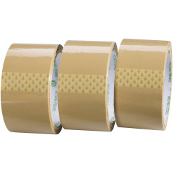 Toolcraft 1564081 Packaging Tape Brown 50m x 48mm 3pcs BOPP Acrylic