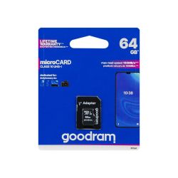 Karta SD 64GB micro+adapter GOODRAM class10 / TGD-M1AA0640R12