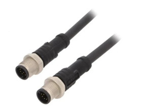 M12A10ML12AMLSB001 Kabel do czujników/automatyki 10PIN M12-M12 1m wtyk wtyk