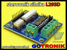 Moduł sterownika silnika krokowego L293D z optoizolacją