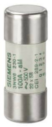 Siemens 3NW82201 Wkładka bezpiecznika cylindrycznego 50 A 690 V 10 szt.