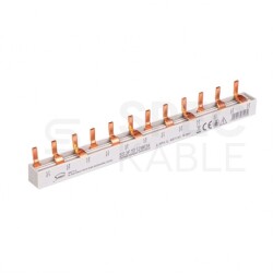 Szyna łączeniowa trzpieniowa 3-biegunowa 10mm2 63A na 12 modułów SIMET