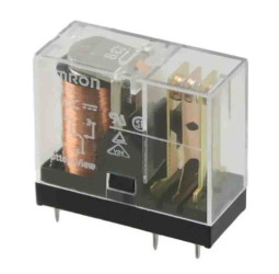 Przekaźnik mocy 48V dc SPDT Omron 530mW, montaż PCB 4160Ω