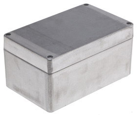 Obudowa Aluminium odlewane szerokość zew. 100 mm długość zew. 160 mm wys. zew. 81 mm RS PRO IP66 Srebrny