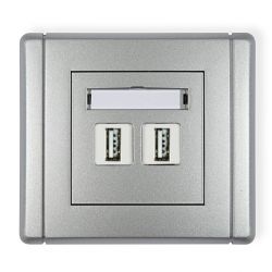 Gniazdo podwójne 2xUSB-A A