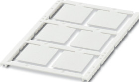 PC device marker, (L x W) 26.65 x 26.65 mm, white, sheet, 1056549