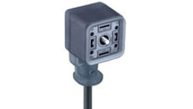 Złącze Kablowe Zaworowe Odlewane Żeńskie 2 + 2 Pe 24 V Dioda Tłumiąca Pvc 3 X...