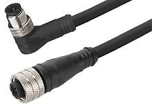 Kabel przemysłowy konfekcjonowany ze złączem Złącze M12 liczba rdzeni 5 długość 600mm Rodzaj A Męskie Złącze B Złącze