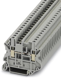 Component terminal block, screw connection, 0.14-6.0 mm², 2 pole, 500 mA, 8 kV, gray, 3046237