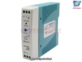 Zasilacz impulsowy na szynę DIN MDR-20-12 12V 1,67A 20W