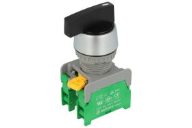 Przełącznik; obrotowy; LRS22-2-O-BK; (ON)-OFF-(ON); 3 pozycje; monostabilny; na panel; śrubowe; 2 tory; czarny; 3A; 230V AC; sza