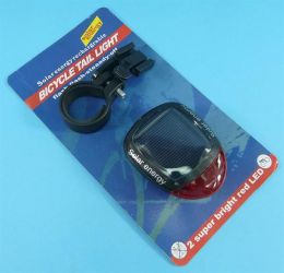 LAMPA ROWEROWA TYLNA SOLAR 2xLED RED