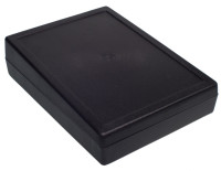 Z-33B Obudowa z tworzywa Z33B wymiary: 190x140x49mm - pełna - skośna - czarna - polistyren