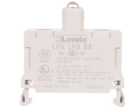 Oprawka z LED biała 12-30V AC/DC LPXLPBB8