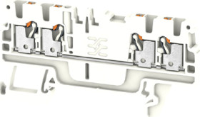 Through terminal block, push-in connection, 1.5 mm², 17.5 A, 6 kV, white, 2534440000
