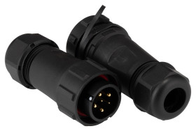 Przemysłowe złącza okrągłe 6, 6-pinowe SY21 Kabel, Układ szeregowy Wtyczka, gniazdo RS PRO