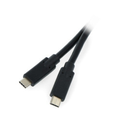 Przewód Akyga USB 3.1 Typ C - USB Typ C czarny - 1m - AK-USB-25