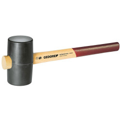 Gedore 8826820 Rubber mallet With Ash Handle head-&#xD8; 65 mm