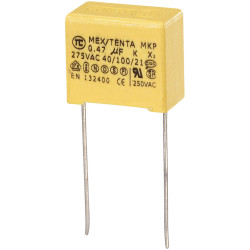 TRU COMPONENTS 450262 MKP-X2 suppression capacitor 0.68 &#xB5;F 275V 10% 15mm