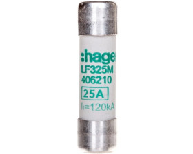 Wkładka topikowa cylindryczna 10x38 mm aM 25A 400V AC LF325M