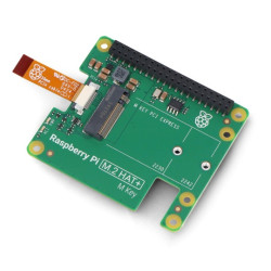 Raspberry Pi M.2 HAT+ - nakładka do dysków NVMe i akcesoriów M.2 do Raspberry Pi 5