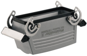 Grommet housing, size B24, die-cast aluminum, PG29, straight, cross bow locking, IP65, 1661730000