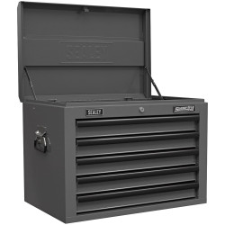 Sealey AP26059TG Superline PRO Topchest 5 Drawer - Grey/Black