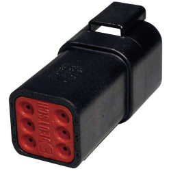 TE Connectivity DT04-6P-CE02 Connector: Housing, Contacts &amp; Fuse Wedge