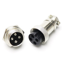 GX12 Industrial Aviation Connector Set - Plug & Socket