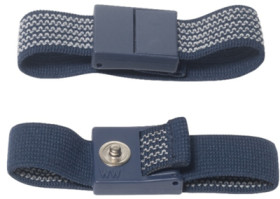 ESD wristband, push button Ø 4 mm, dark blue, 220 mm, 9-342-1