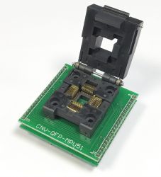 Adapter TQFP44 / QFP44 --> DIL40 (PDIP40) ZIF Yamaichi (Clamshell) MCS-51 / AVR