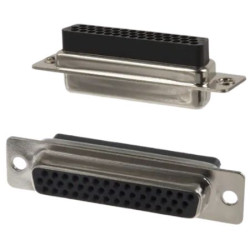 Złącze D-Sub 44-pinowe Żeński Kątowe Montaż na panelu raster 2.28mm