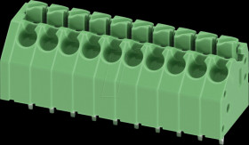 1985043 PCB terminal block, 10-pole, RM: 3.5 mm, 0.2 - 1.5 mm²