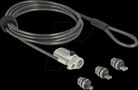 20677 Laptop security cable for Kensington, Noble Wedge and Nano slot