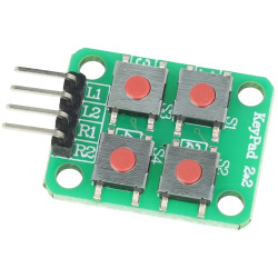 Moduł klawiatury matrycowej 2x2-bit 4 przyciski