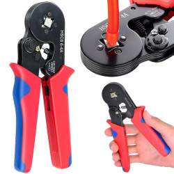 Zaciskarka konektorów tulejkowych izol. (0,25-10mm) HSC8 6-4A