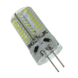 Żarówka LED G4 12V DC 3W b.zimny LED 64SMD 3014 w silikonie