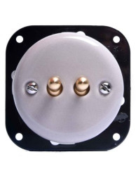 CERAMICZNY WŁĄCZNIK PODTYNKOWY DWUTOROWY SCHODOWY DŹWIGNIOWY SZARY CWPT2SCHDG